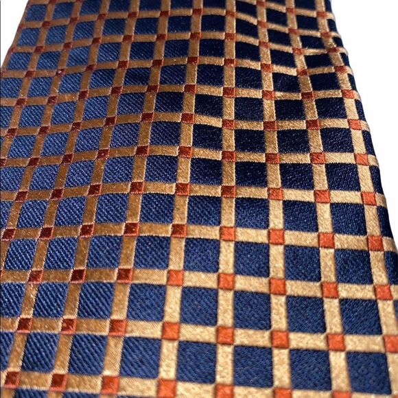 Men's Izod Tie Copper Gold & Navy - Picture 1 of 10